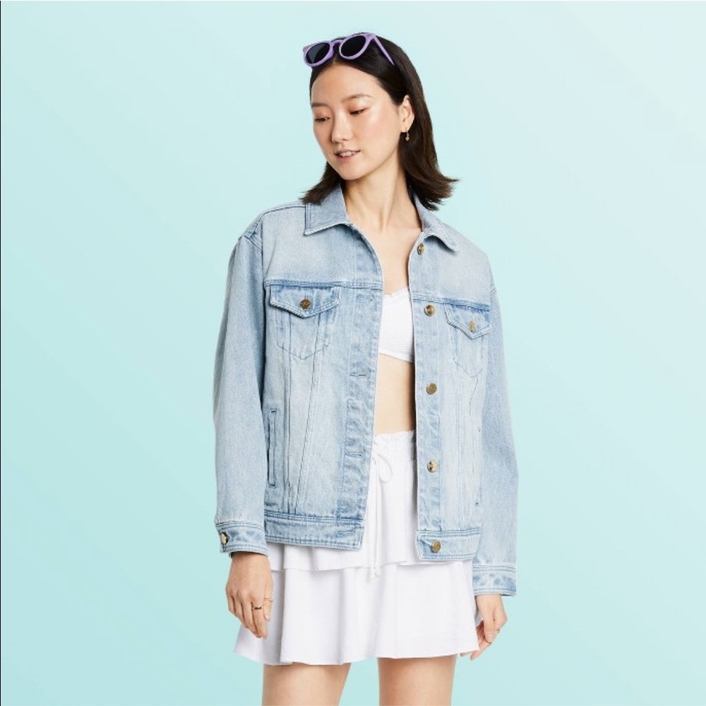 Stoney Clover Lane x Target denim jean jacket. NWT Size XL